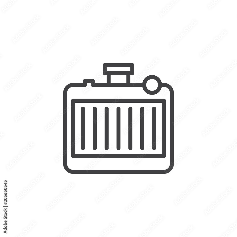 Car Radiator outline icon. linear style sign for mobile concept and web design. Automobile cooling system simple line vector icon. Symbol, logo illustration. Pixel perfect vector graphics Car Radiator outline icon. linear style sign for mobile concept and web design. Automobile cooling system simple line vector icon. Symbol, logo illustration. Pixel perfect vector graphics