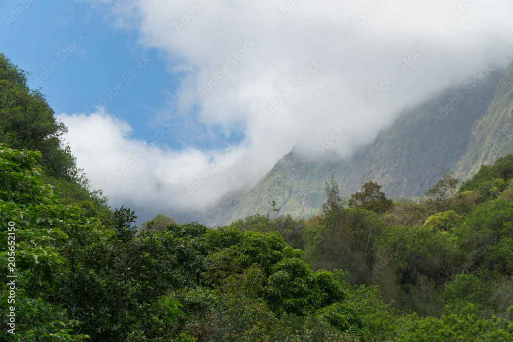 Clouds in the Iao Valley