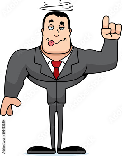 Cartoon Drunk Businessperson