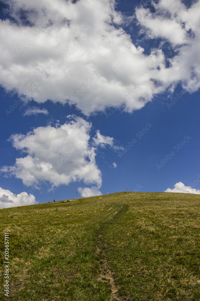 the peak of Parashka mountain, national park Skolevski beskidy, Lviv region of Western Ukraine the peak of Parashka mountain, national park Skolevski beskidy, Lviv region of Western Ukraine