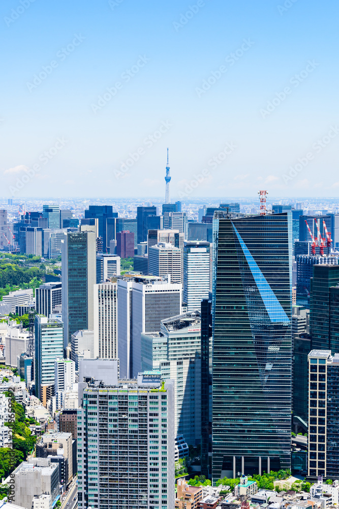 Fototapeta premium 初夏の東京風景 Tokyo city skyline , Japan