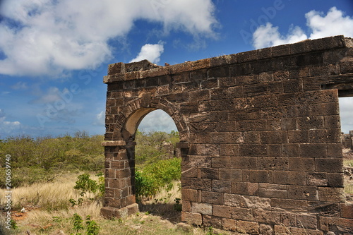 Old fortress on the island  Antigua