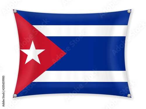 Waving Cuba flag