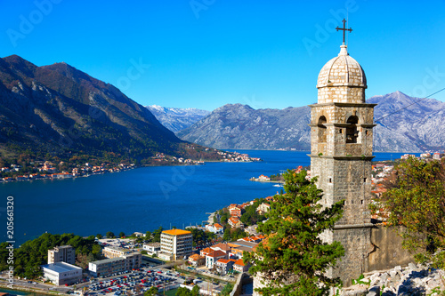 Top view of Kotor, Montenegro