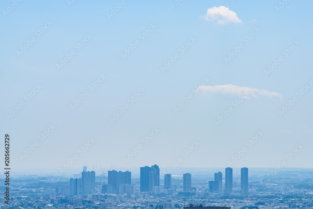 Naklejka premium 初夏の東京風景 Tokyo city skyline , Japan