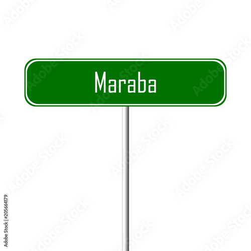Maraba Town sign - place-name sign photo