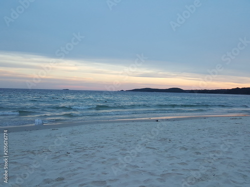 Plage kho samet coucher de soleil 