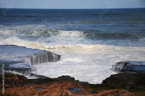Canvastavla atlantic coast in Rabat, Morocco