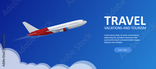 Travel and tourism background. Buying or booking online tickets. Travel, Business flights worldwide. Flat vector illustration
