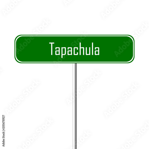 Tapachula Town sign - place-name sign photo
