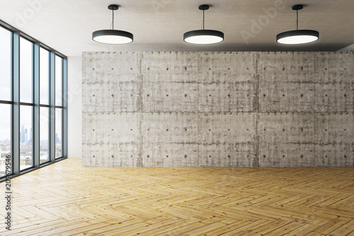 Empty office interior with copyspace