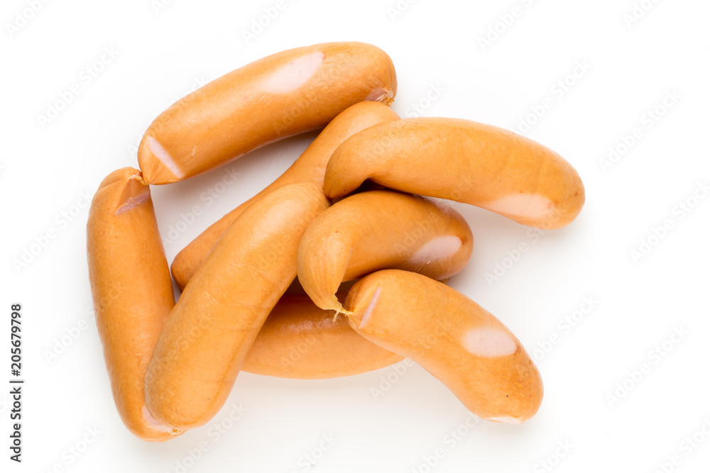 Pork sausage isolated on white background. Pork sausage isolated on white background.