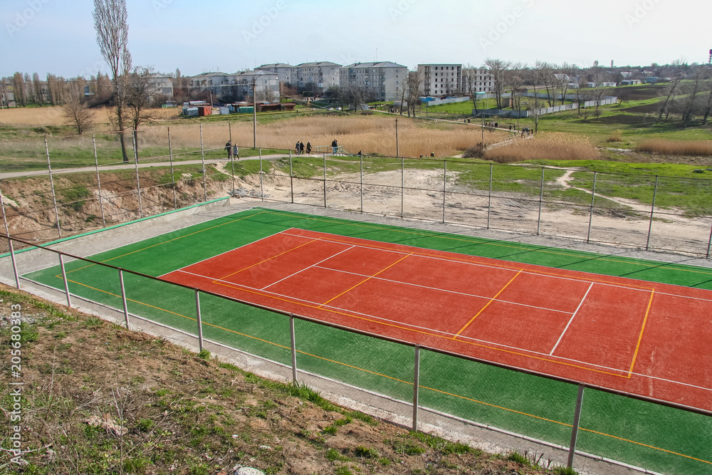 Fototapeta premium Country tennis court