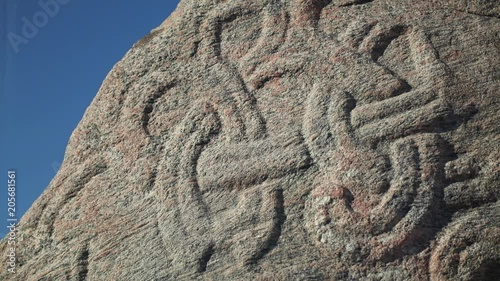 Detail from Harald Bluetooths Jelling Stone photo