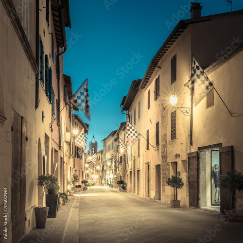 San Quirico D orcia by night  Tuscany