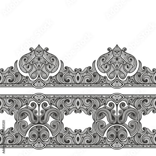 Seamless border texture.
