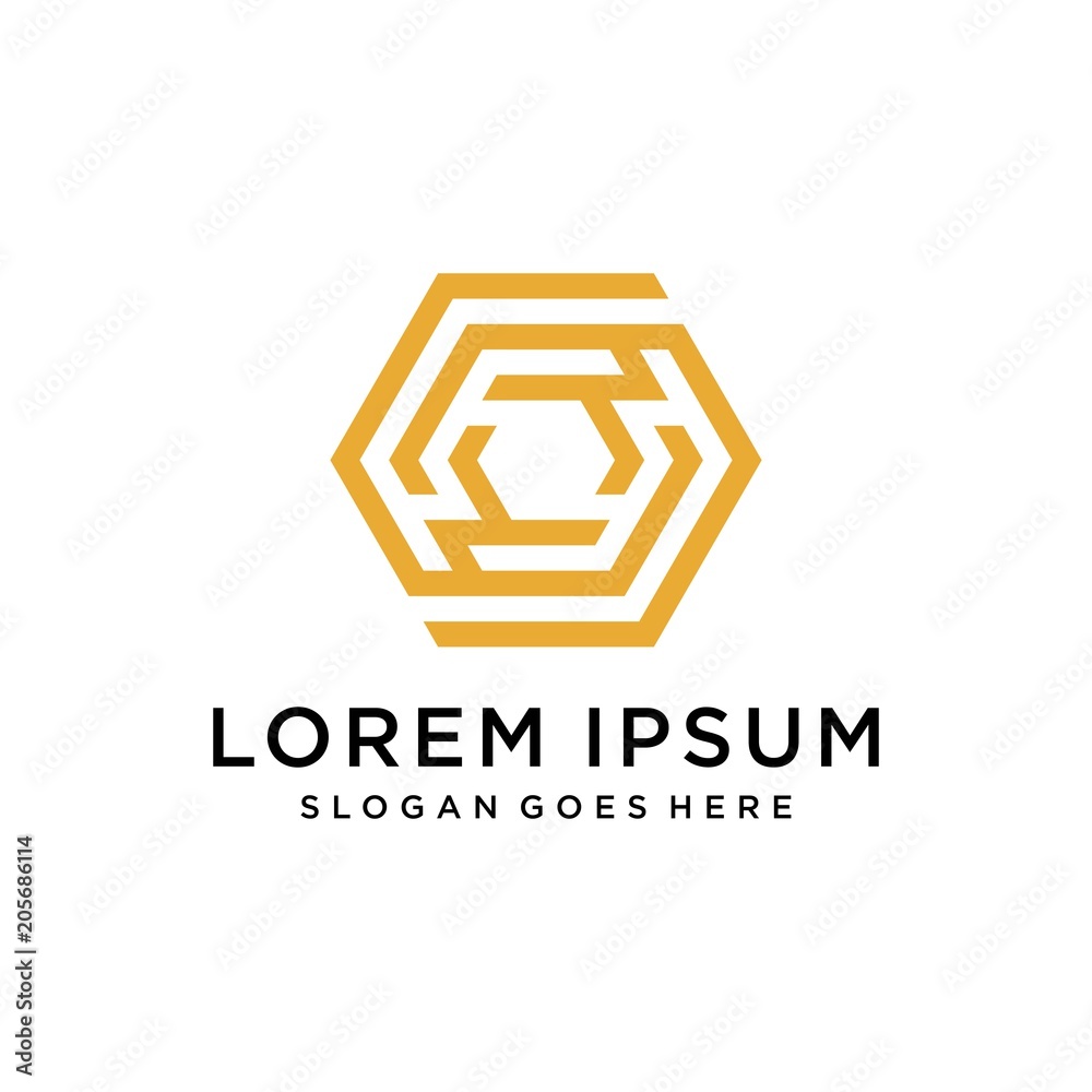 Abstract logo for construction and real estate Abstract logo for construction and real estate