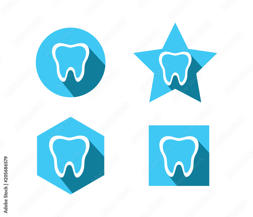 dental dentistry vector icon symbol logo design