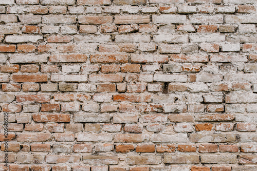 Old Red, brown, white, brick wall, texture, background