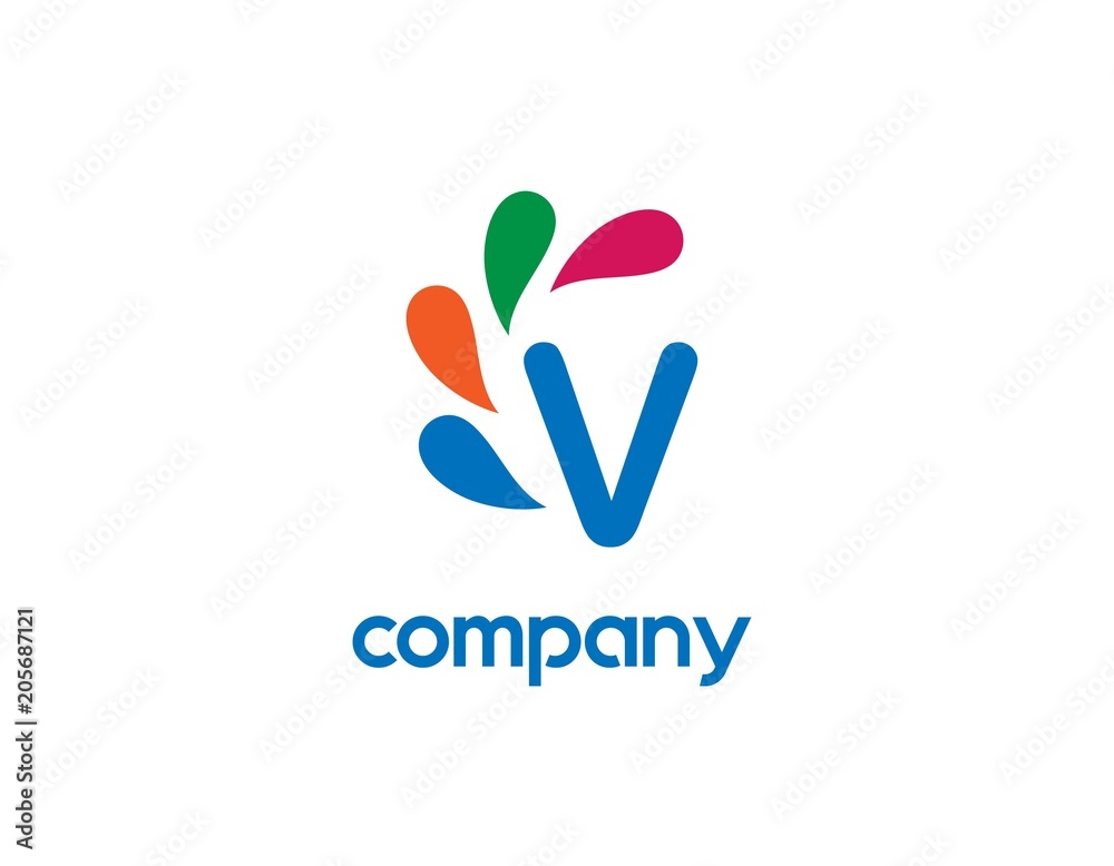 V letter logo V letter logo