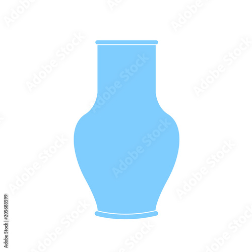 Pitcher, vessel flat icon. Pitcher outline. Vector illustration