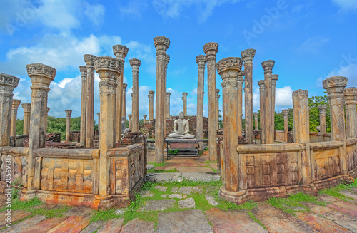 Medirigiriya  Ancient Vatadage That Is An Ancient Structure Built For Hold The Tooth Relic Of The Buddha  photo