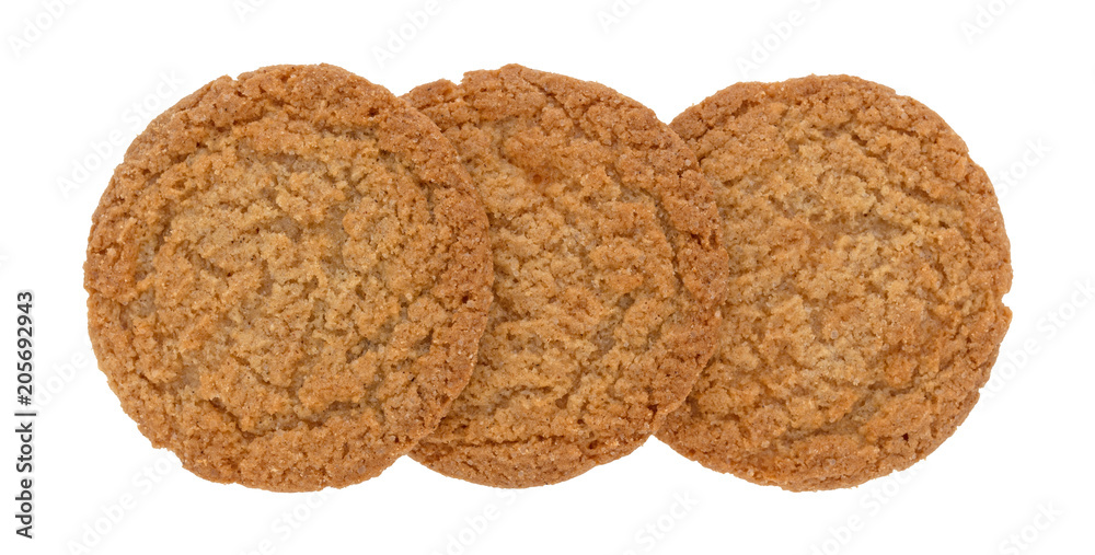 Apple pie crust cookies on a white background Apple pie crust cookies on a white background