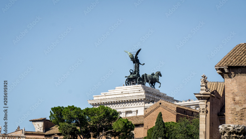 Obraz premium Capitoline Hill viewed from the Roman Forum, Rome, Italy