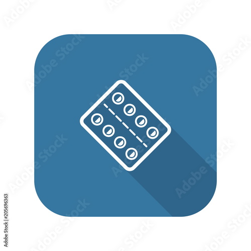 Medication and Medical Services Icon. Flat Design.