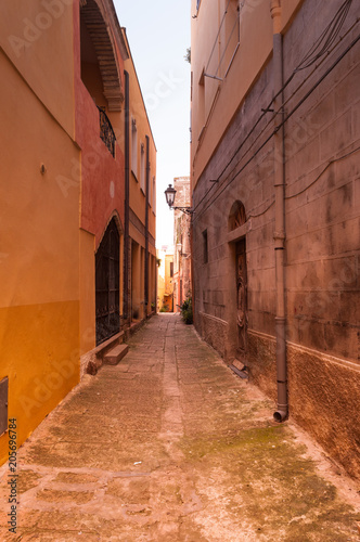 the beautiful alley of castelsardo old city © replica73
