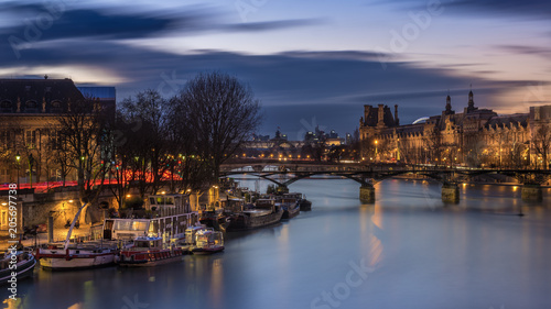 Canvas Print evening in Paris