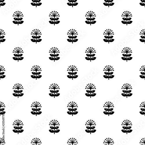 Honey plant pattern vector seamless repeating for any web design