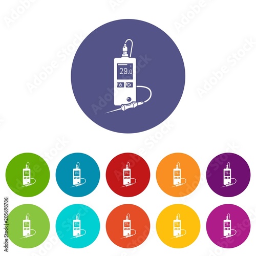 Digital tonometer icon. Simple illustration of digital tonometer vector icon for web