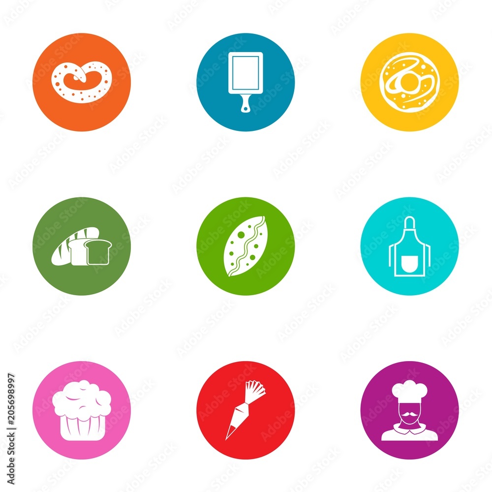 Delicious dessert icons set. Flat set of 9 delicious dessert vector icons for web isolated on white background Delicious dessert icons set. Flat set of 9 delicious dessert vector icons for web isolated on white background