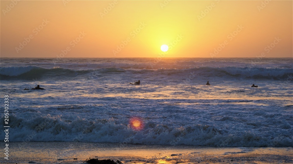 Surfing in the Sunset Surfing in the Sunset