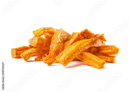 Homemade Orange Sweet Potato Fries with Salt and Pepper