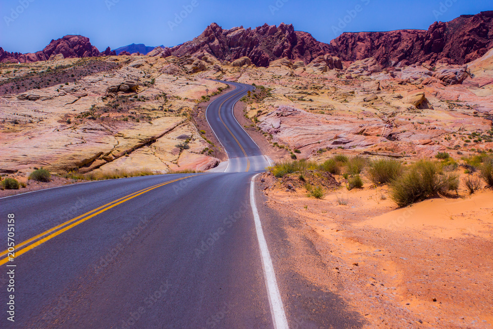 Fototapeta premium Desert Red Sandstone Hills