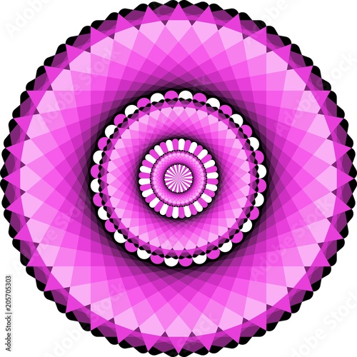 Samolepka Mandala Rosa