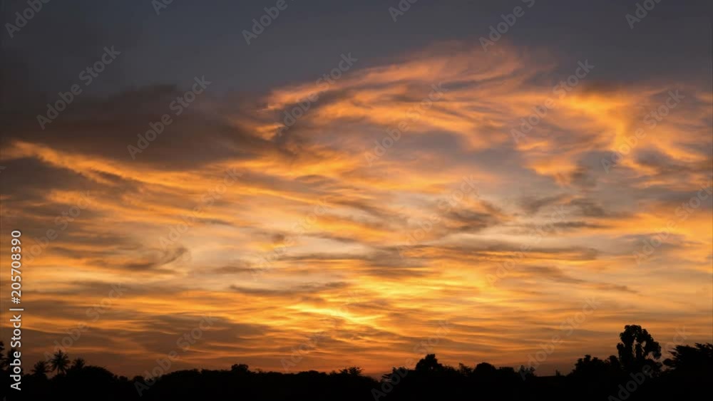 Fiery orange sunset/sunrise beautiful sky. 4k time lapse Fiery orange sunset/sunrise beautiful sky. 4k time lapse