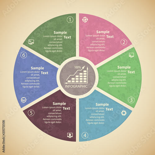 Abstract 3D Paper Infographics