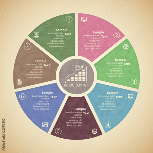 Abstract 3D Paper Infographics