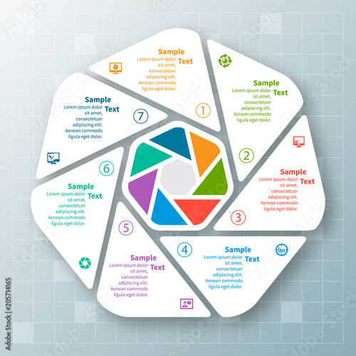 Abstract 3D Paper Infographics