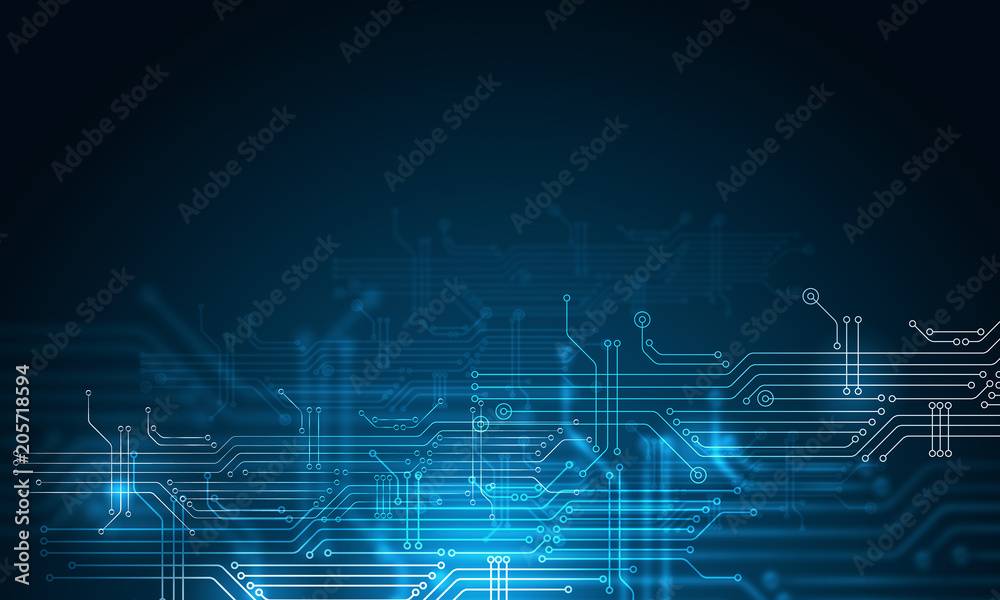 Circuit chip concept background