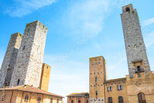The medieval architectures of San Giminiano