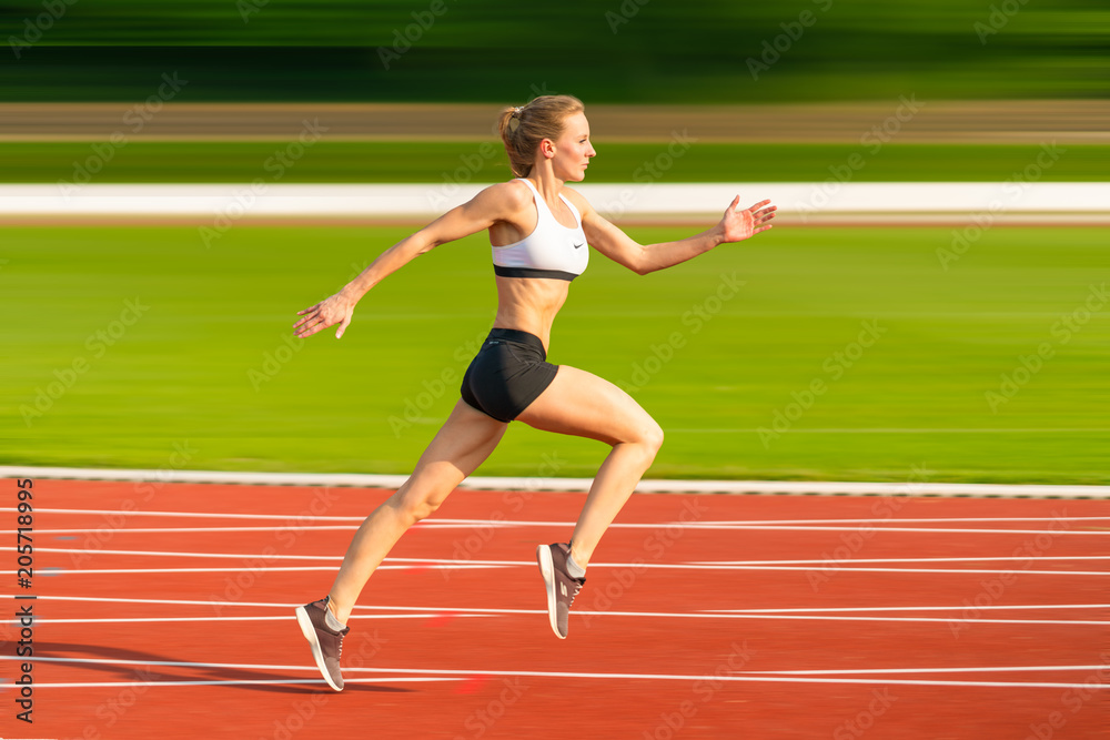 Athletik Läufer im Sprint