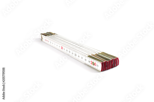 Εκτύπωση καμβά Folding rule measuring tool isolated on white background