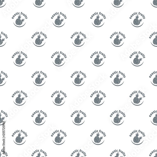 Exotic fruits pattern vector seamless repeat for any web design