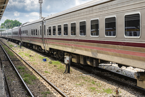 rail freight cars on rails