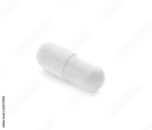 Capsule on white background