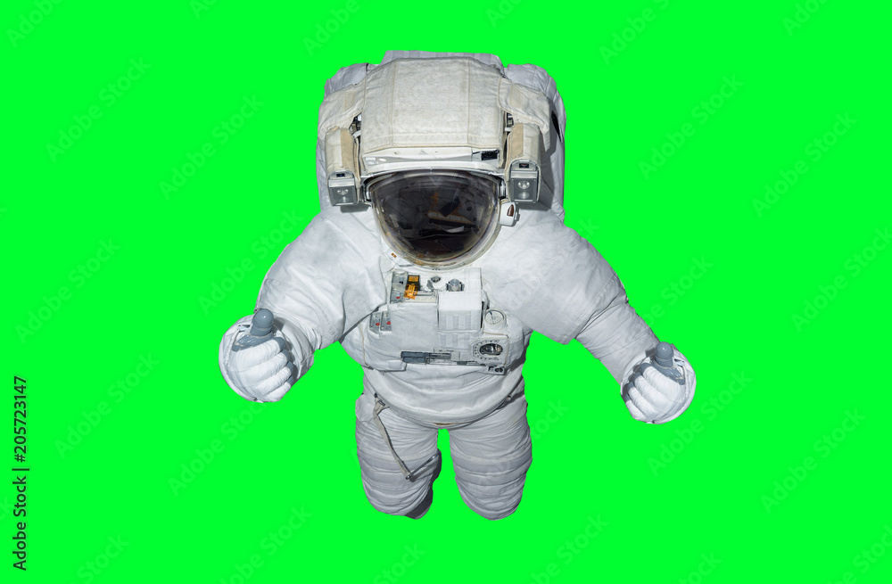 Astronaut isolated on green background 3D rendering elements of this image furnished by NASA Astronaut isolated on green background 3D rendering elements of this image furnished by NASA